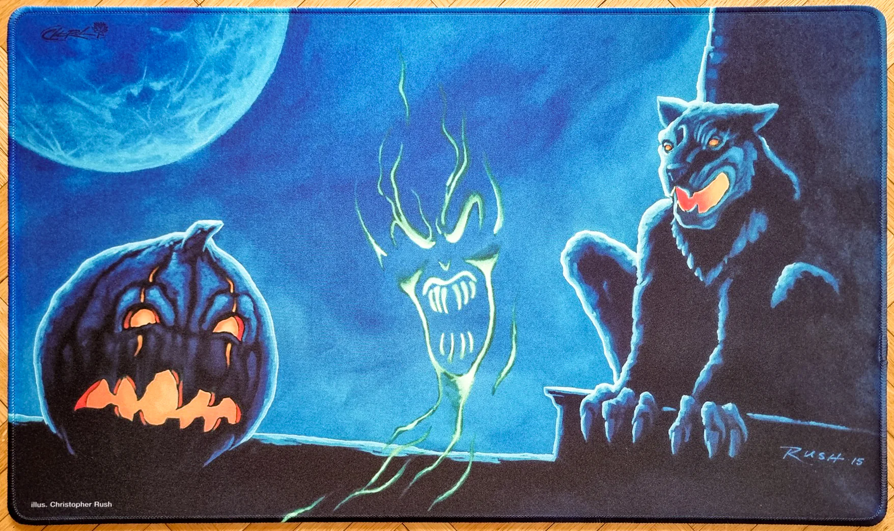 All Hallow's Eve - Christopher Rush - Stamped Signature - Stitched MTG Playmat