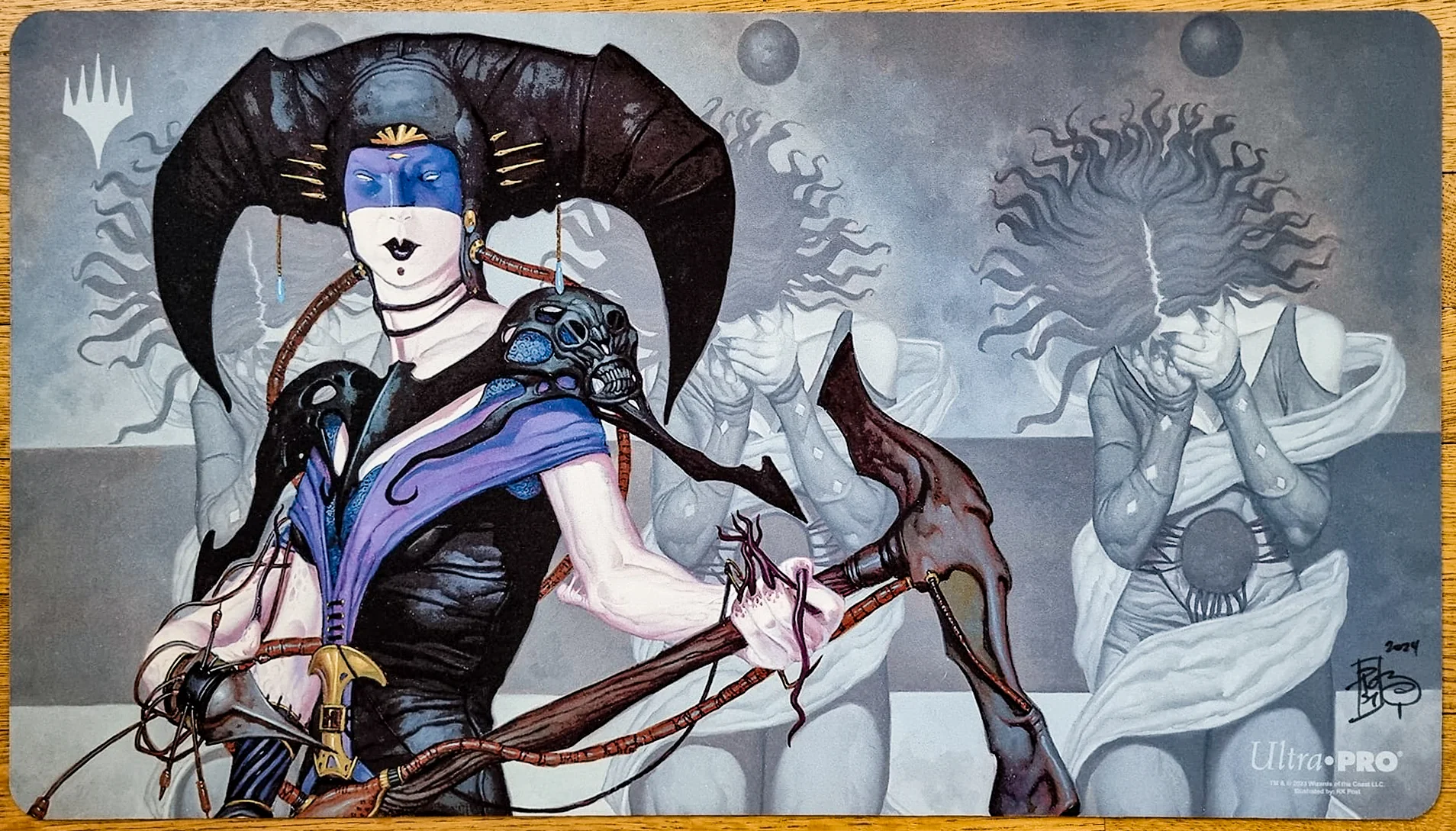 Avatar of Woe - rk post - Signed MTG Playmat
