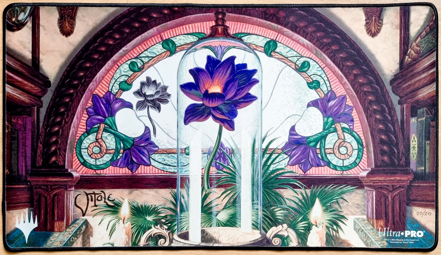 Black Lotus - Raoul Vitale - Limited Edition [20/20] - Sketched - Signed by the Artist - Embroidered - MTG Playmat