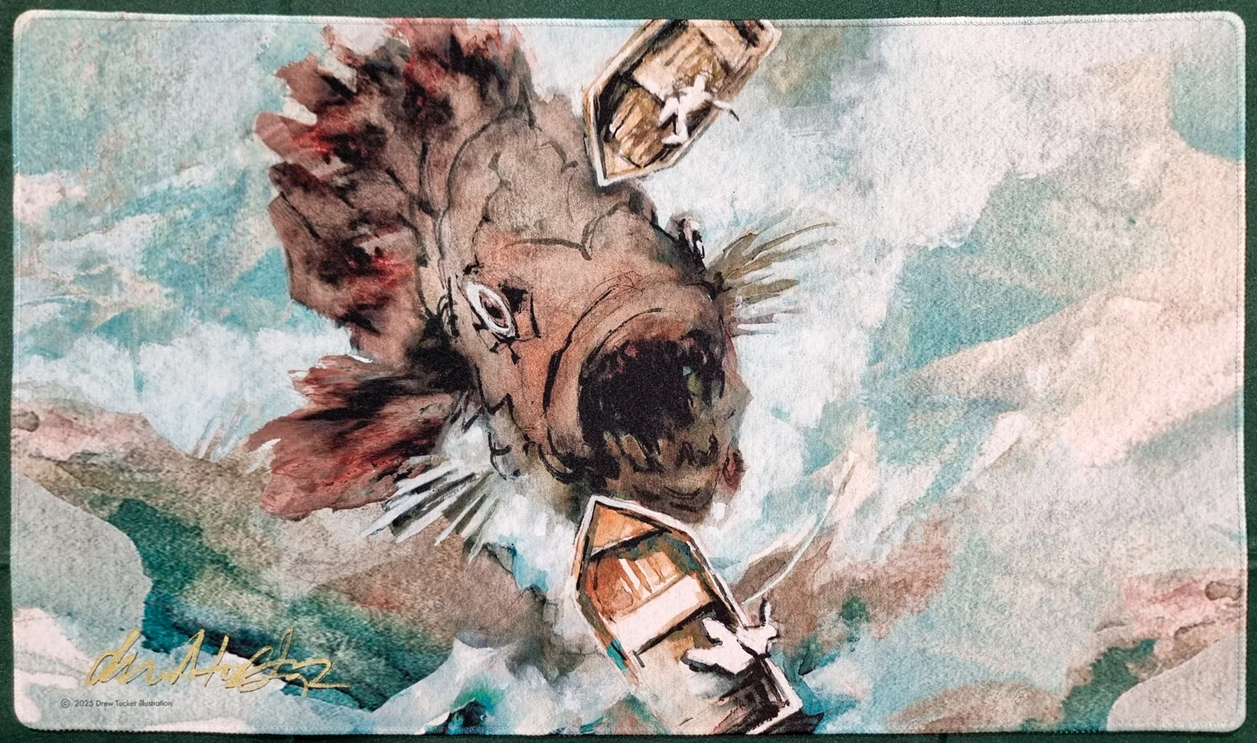 Dandân Revisited - Drew Tucker - Signed & Stitched MTG Playmat