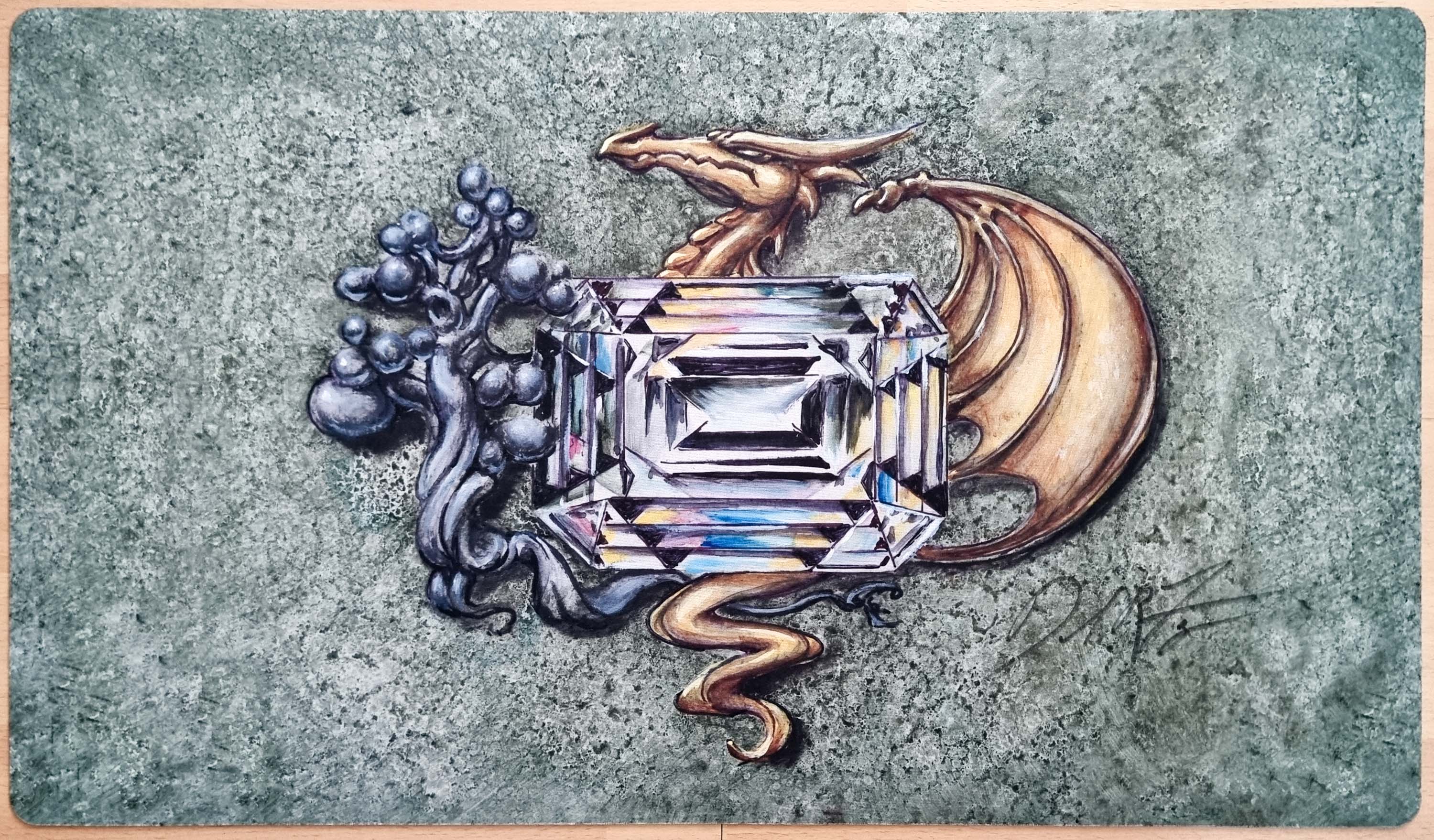 Earthen Mox - Dan Frazier - Signed MTG Playmat