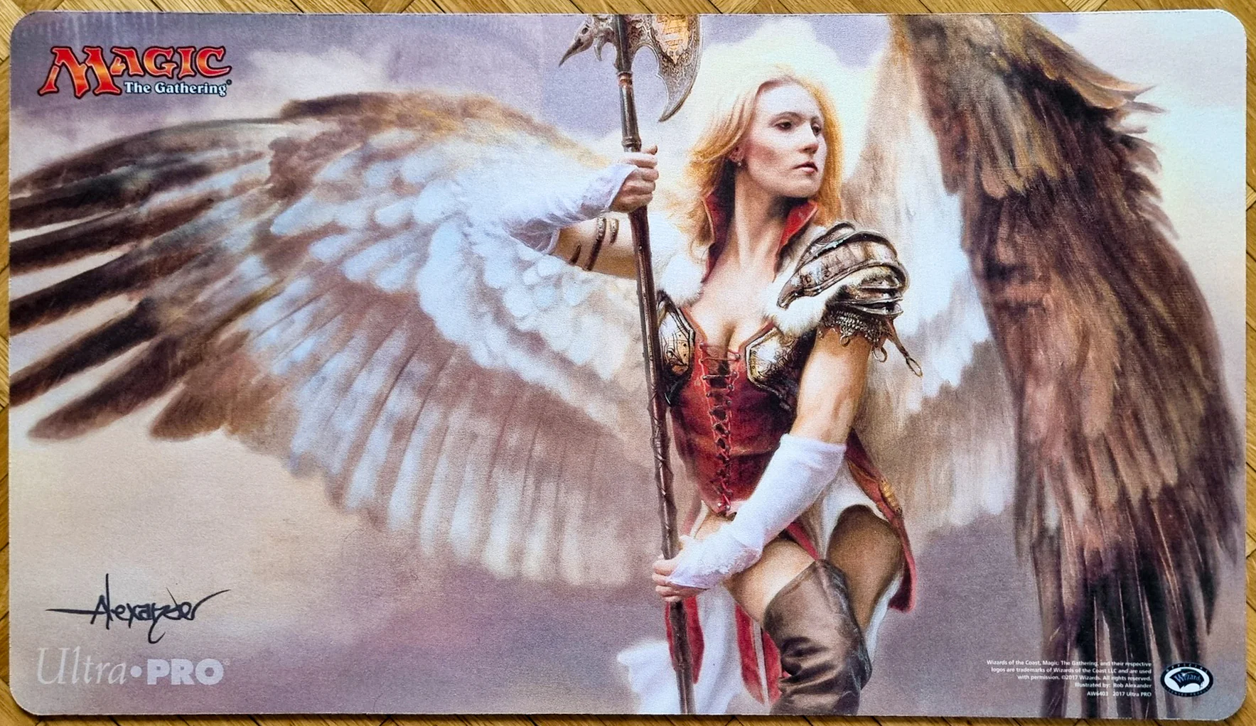 Exalted Angel - Rob Alexander - Signed MTG Playmat
