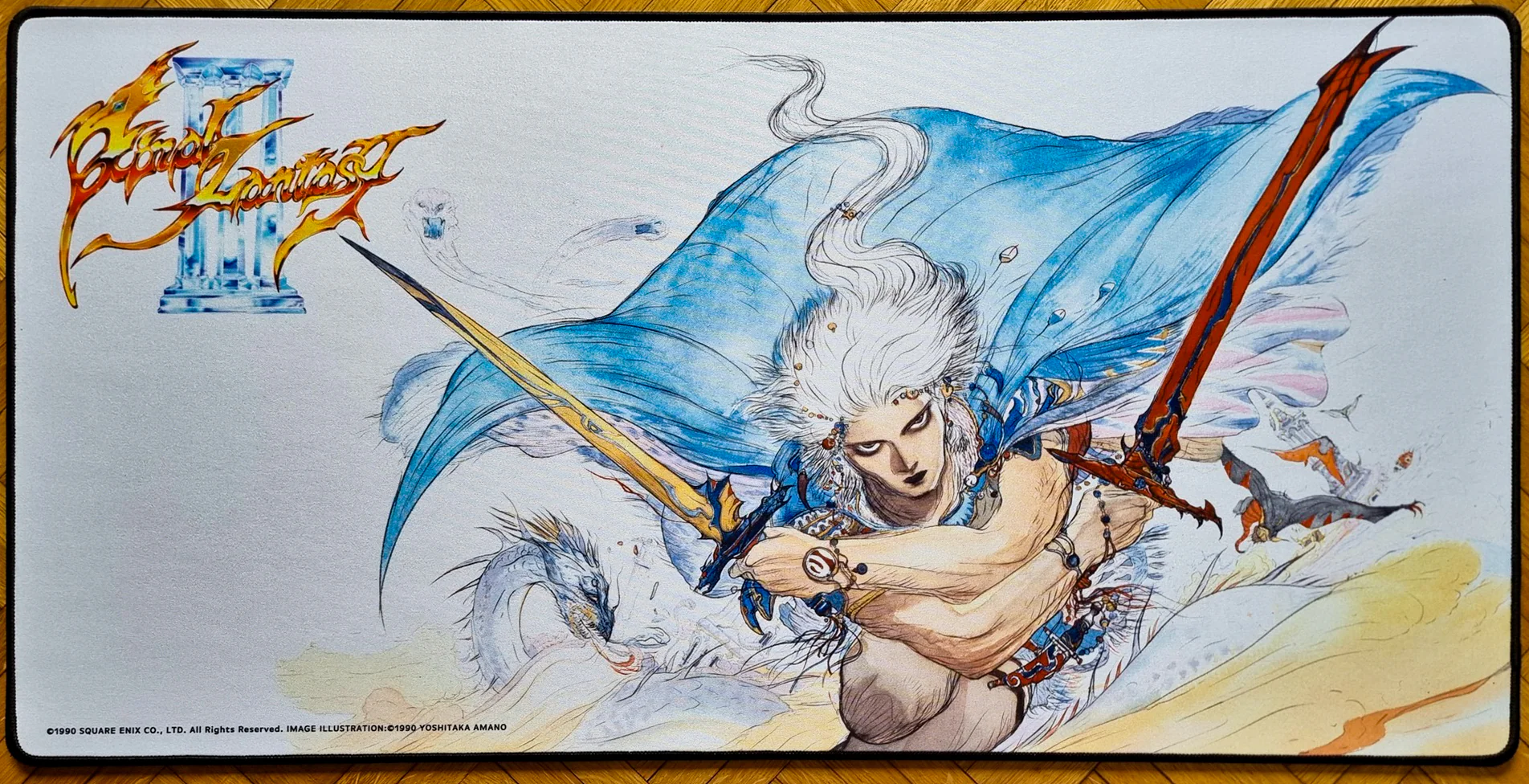 Final Fantasy III - Yoshitaka Amano - Stitched Gaming Mouse Pad