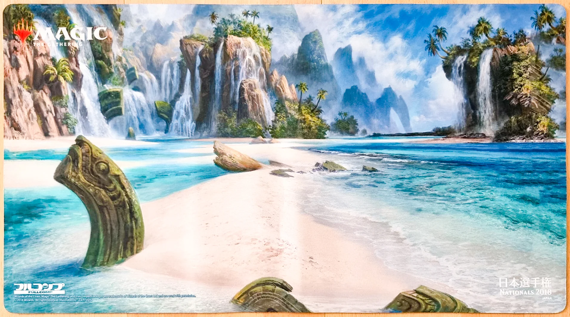 Flooded Strand - Zack Stella - Nationals Japan 2018 - MTG Playmat