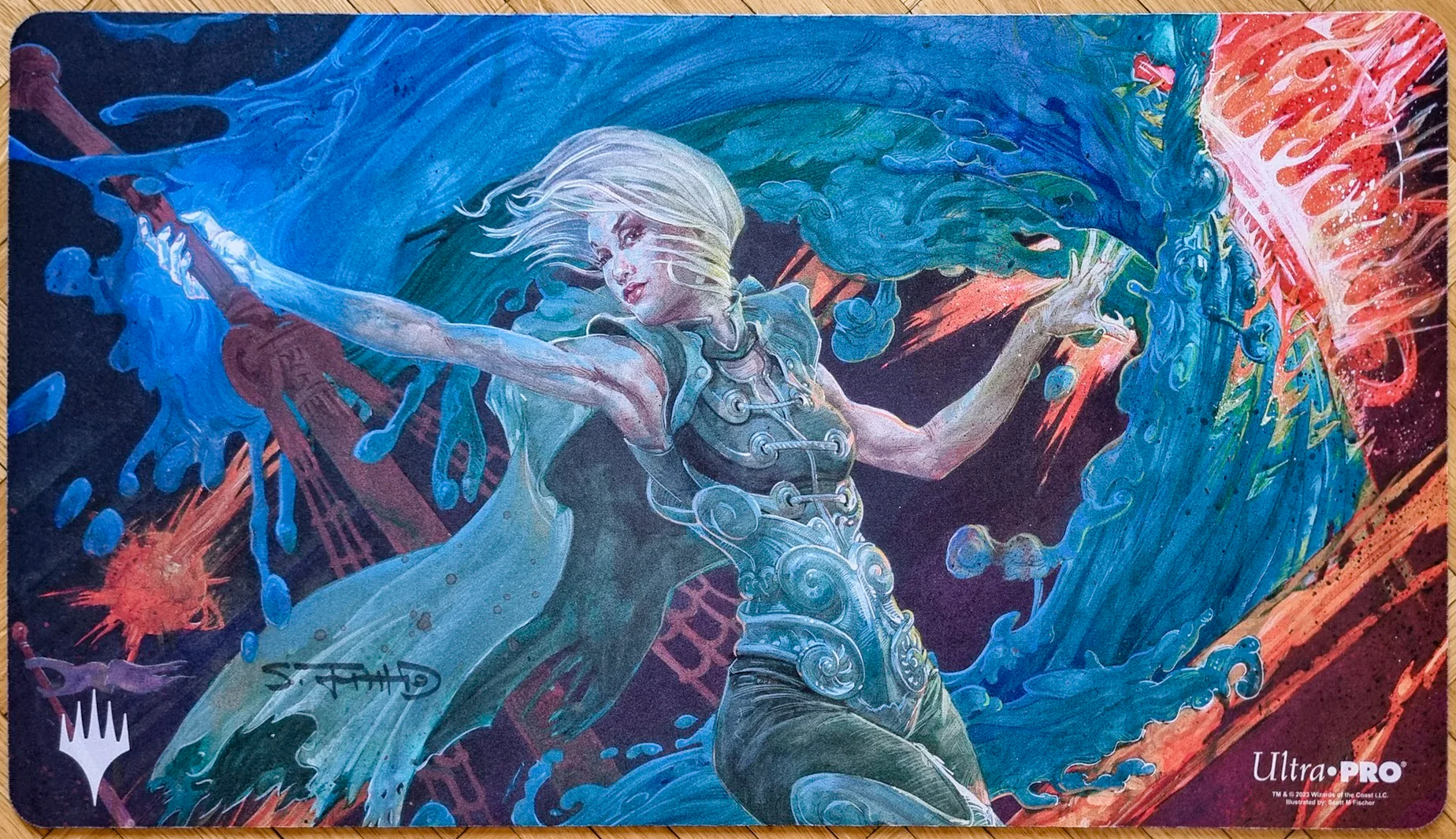 Force of Will - Scott M. Fischer - Signed MTG Playmat