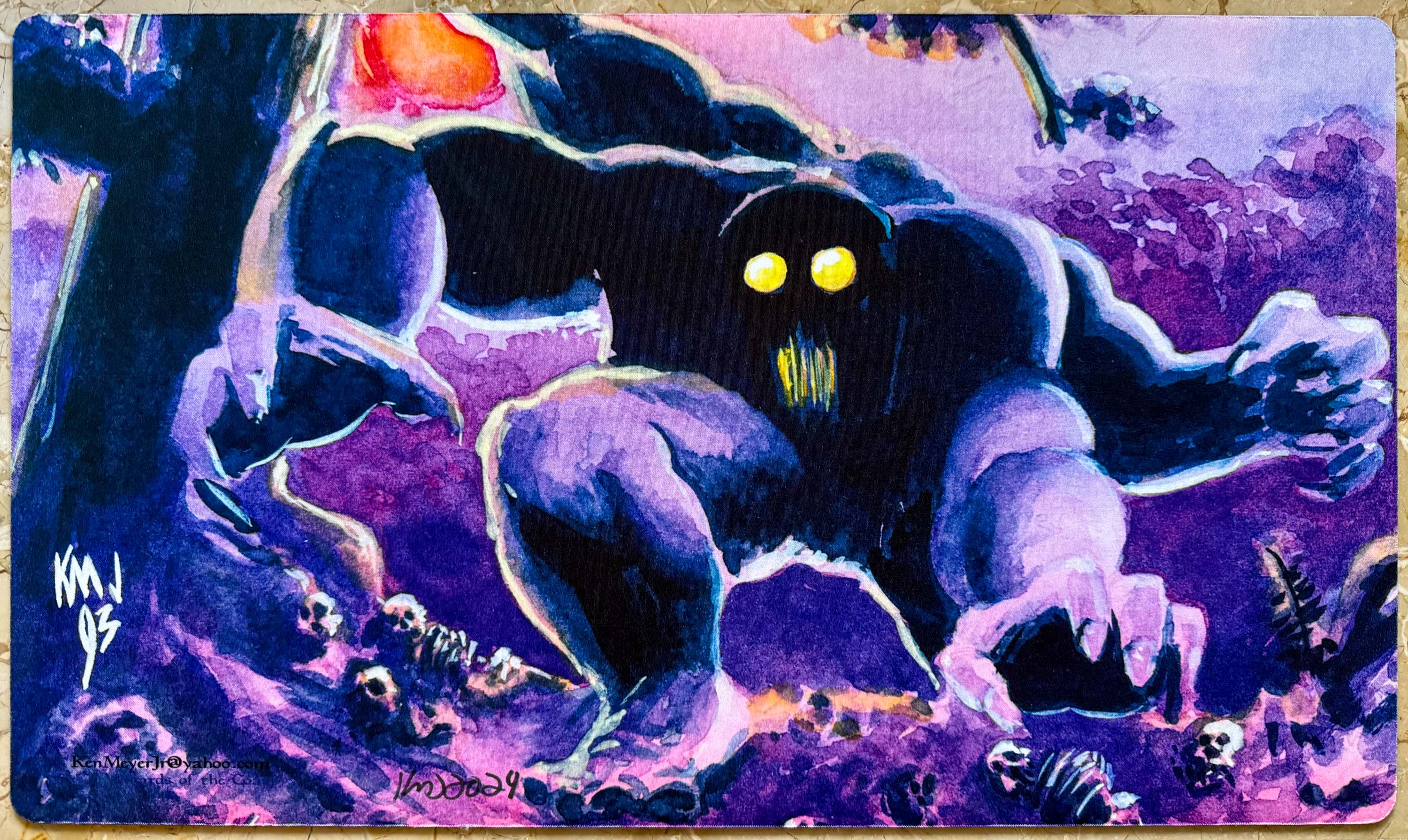 Guardian Beast - Ken Meyer Jr. - Signed MTG Playmat