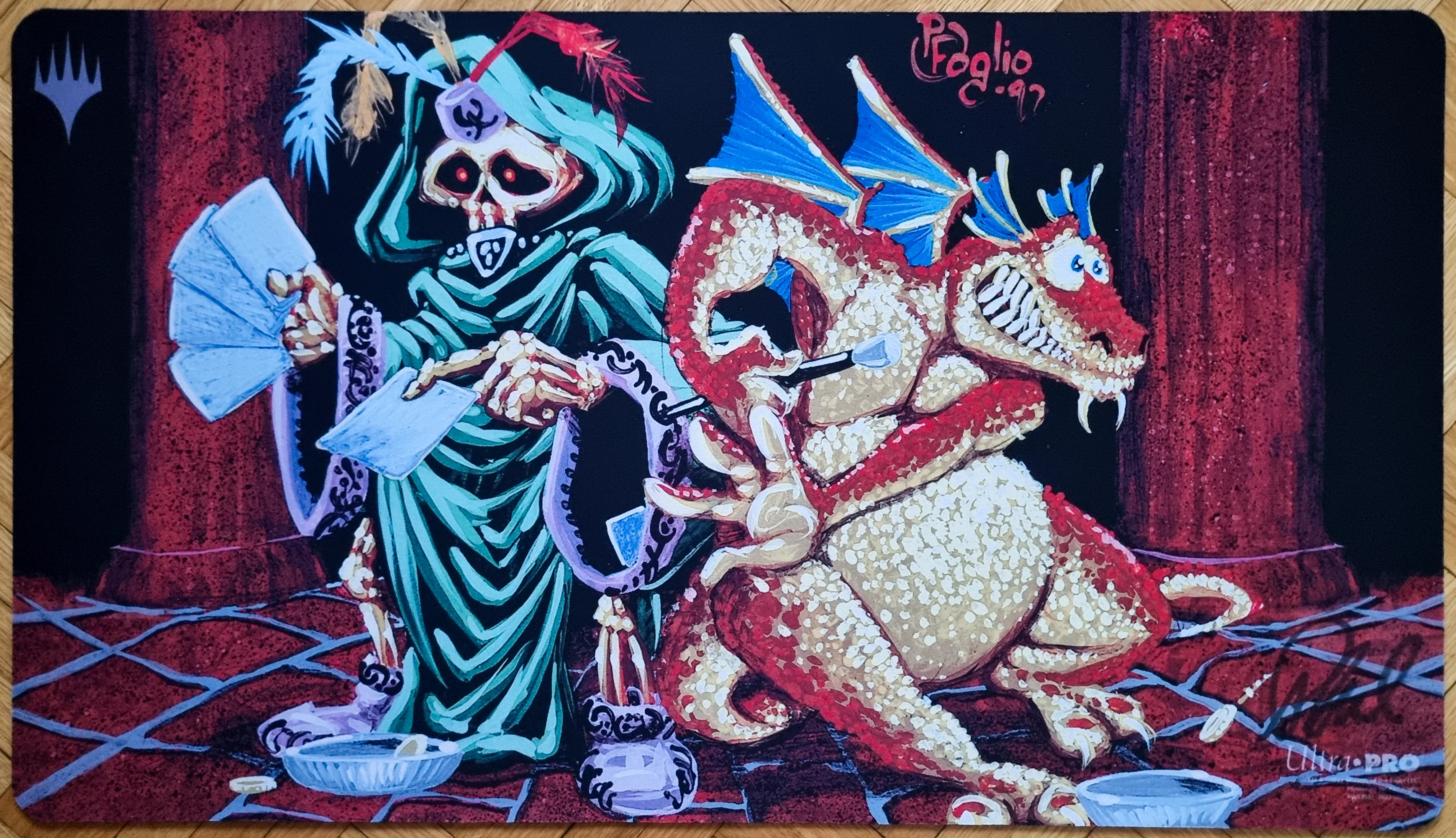 Humility - Phil Foglio - Signed MTG Playmat