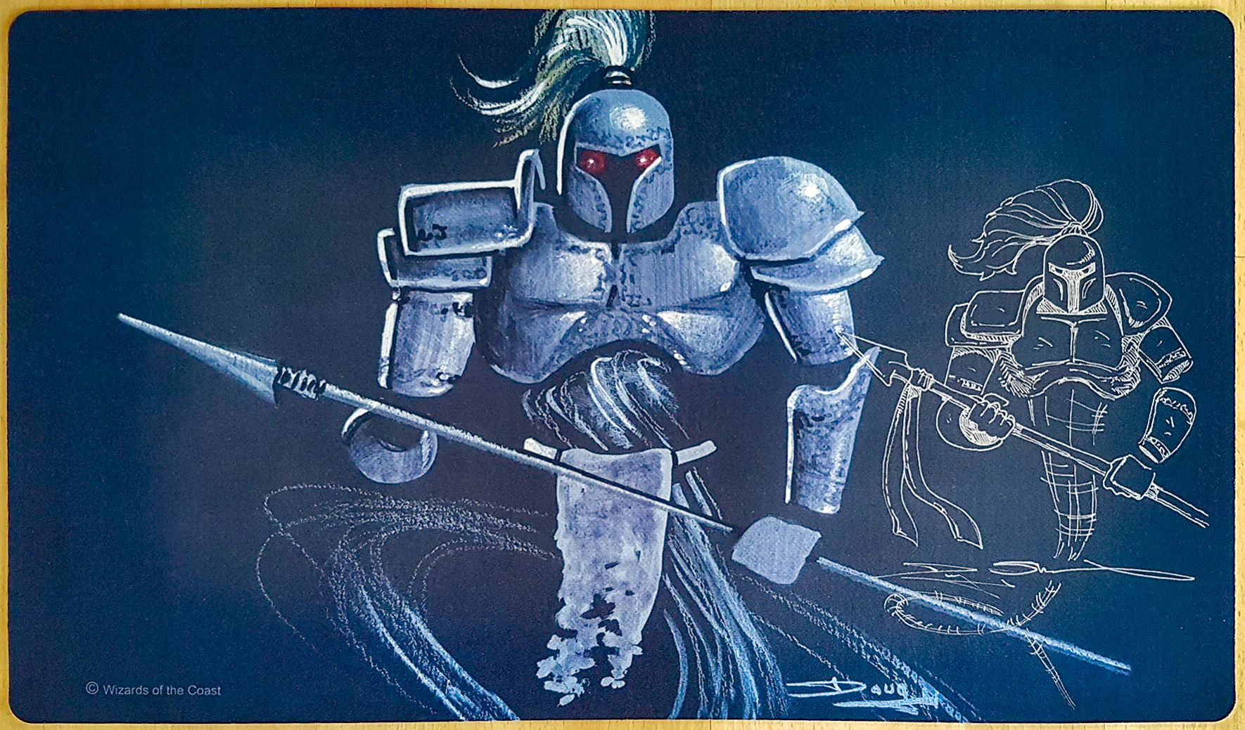 Hypnotic Specter [Version 2] - Douglas Shuler - Signed by the Artist - Sketched - MTG Playmat