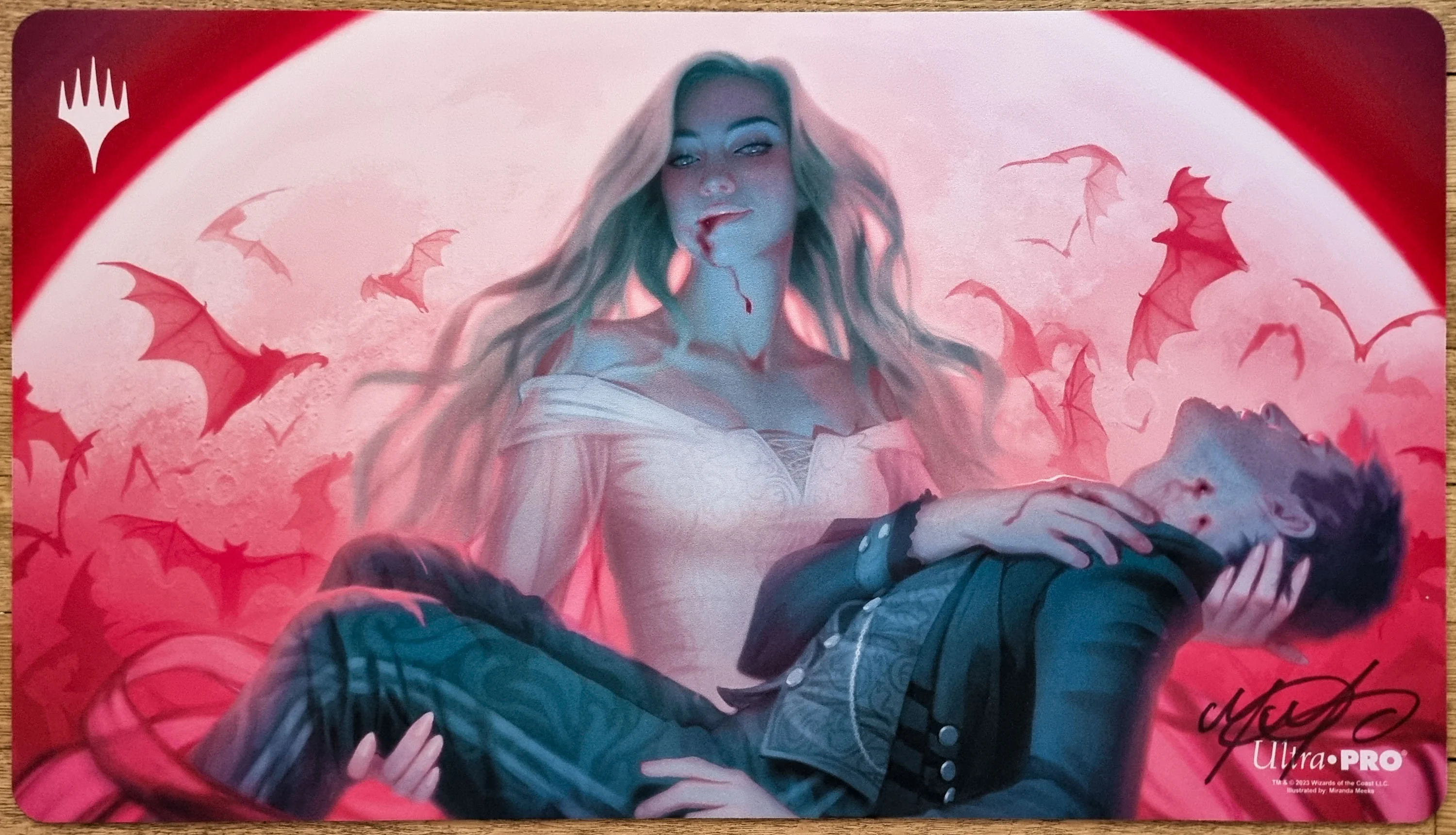 Indulging Patrician - Miranda Meeks - Signed MTG Playmat