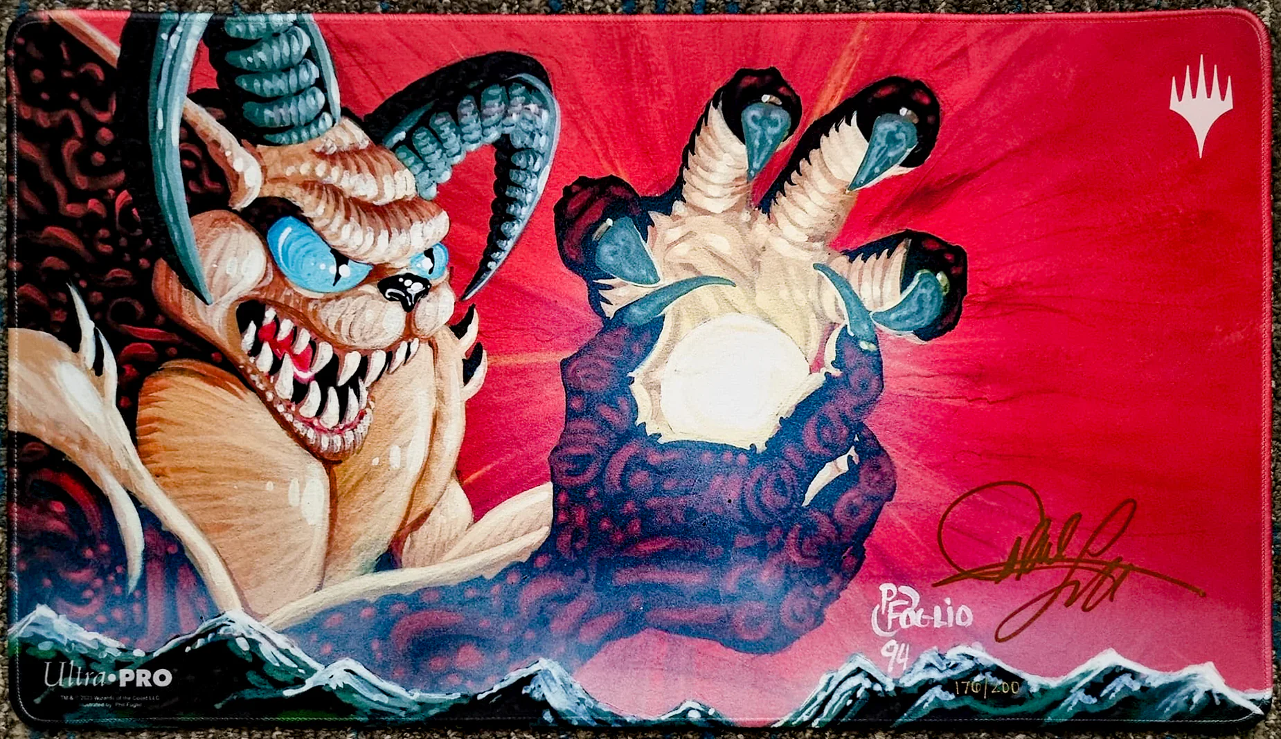 Infernal Darkness - Phil Foglio - Limited Edition [200 Copies] - Stitched & Signed MTG Playmat