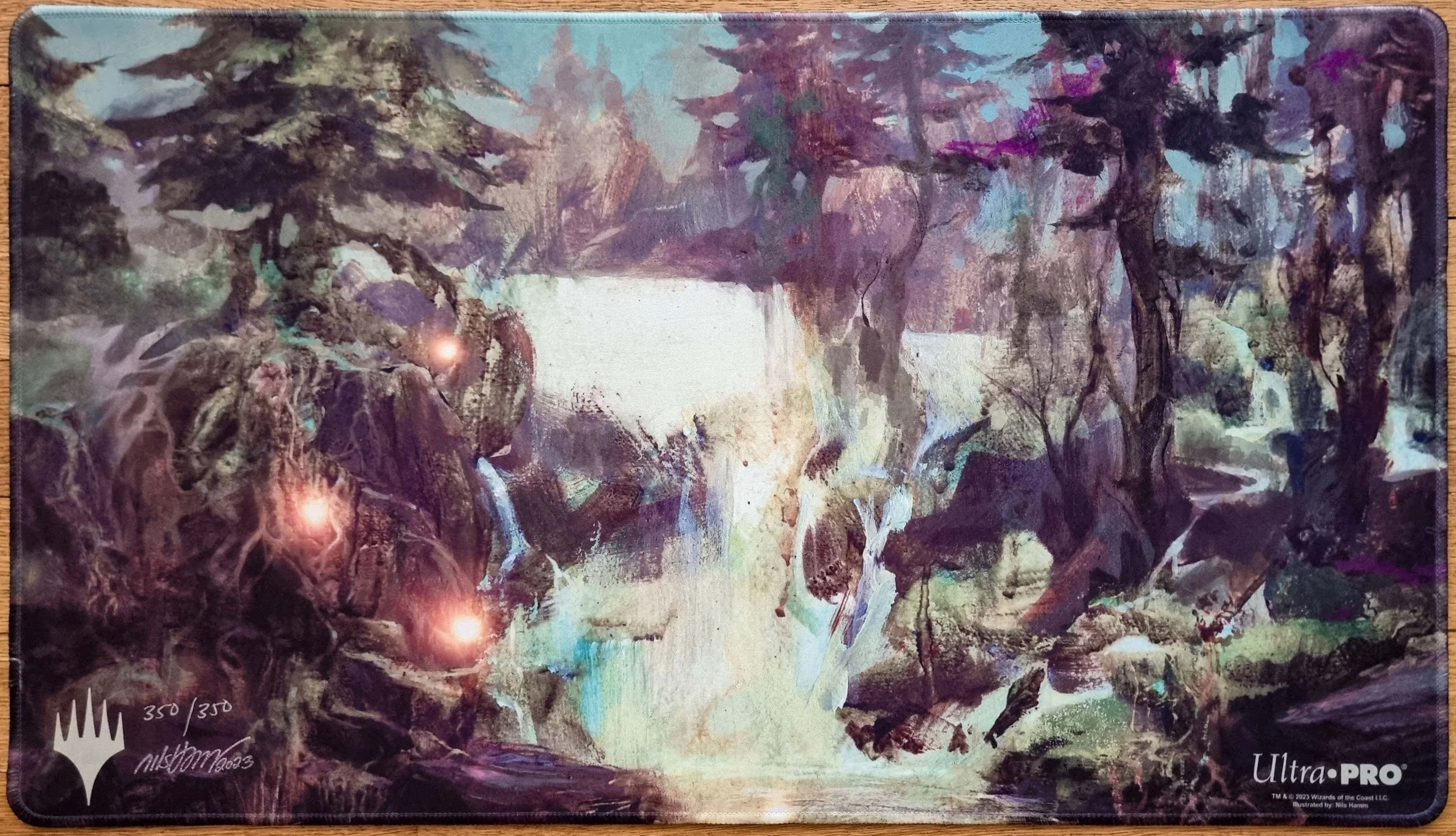 Island - Nils Hamm - Signed & Stitched Limited Edition [350 copies] MTG Playmat
