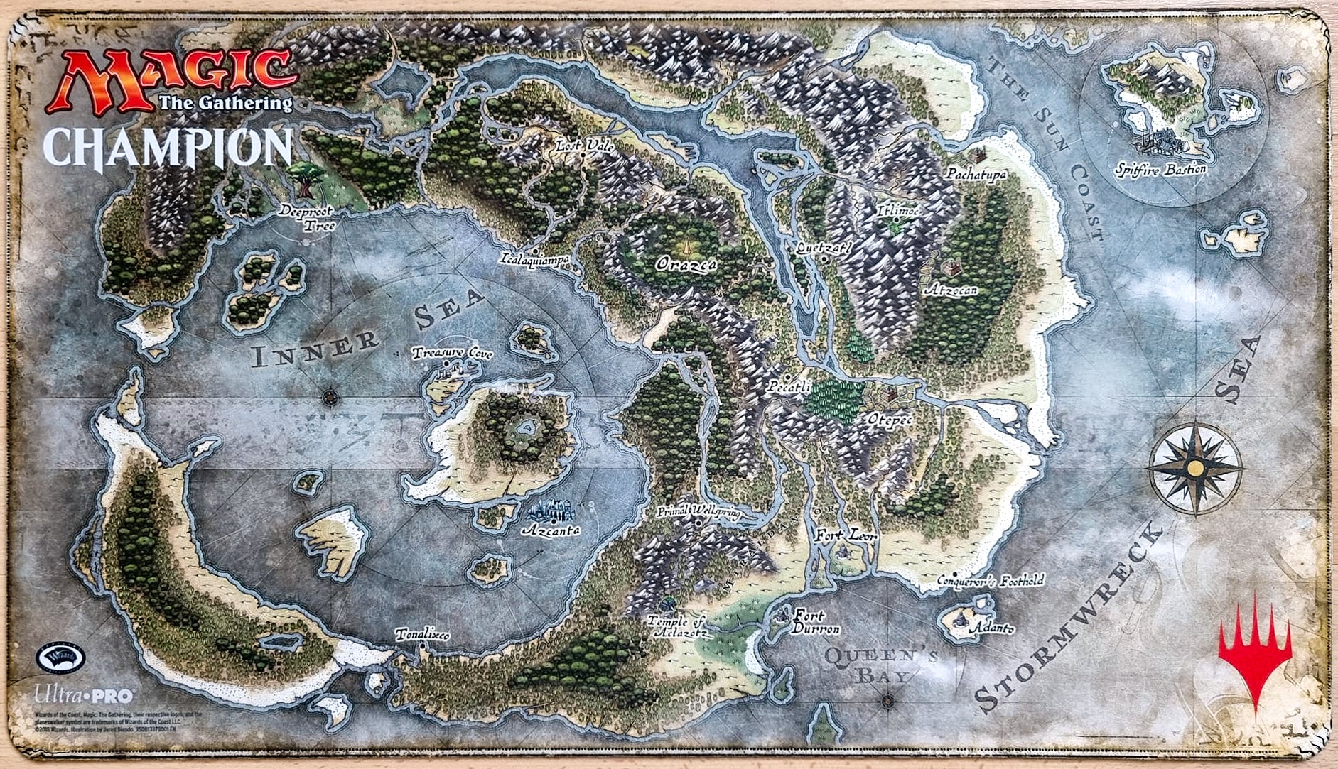 Ixalan Map - Jared Blando - Store Champion - MTG Playmat