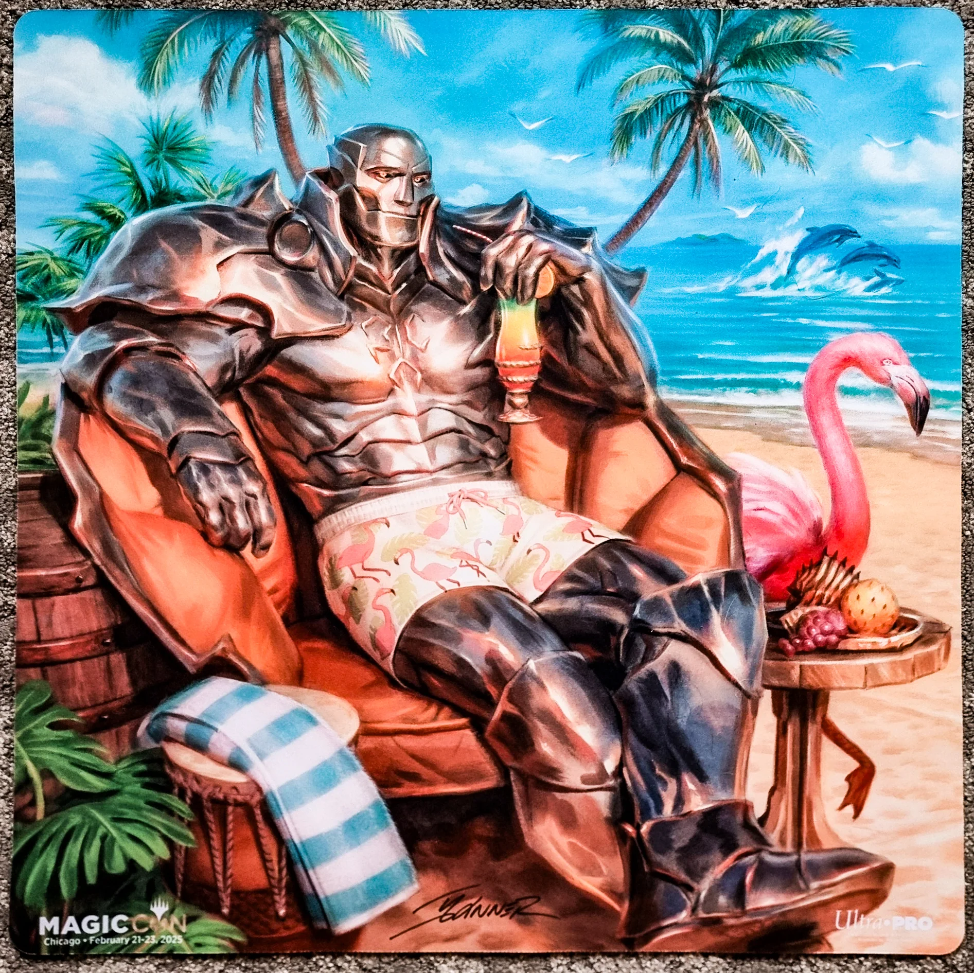 Karn Liberated - Kieran Yanner - MagicCon Chicago 2025 - 2-Player Signed MTG Playmat