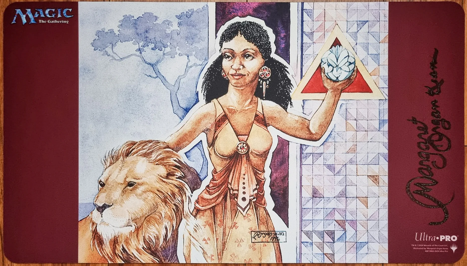 Lion's Eye Diamond - Margaret Organ-Kean - Signed MTG Playmat