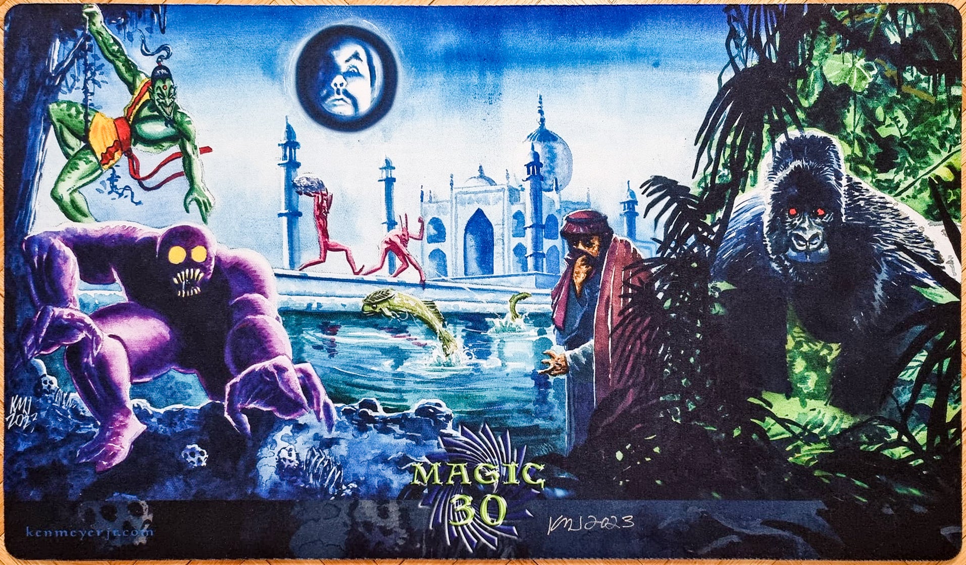 Arabian Jungle - Magic 30 Anniversary - Ken Meyer Jr. - Signed MTG Playmat