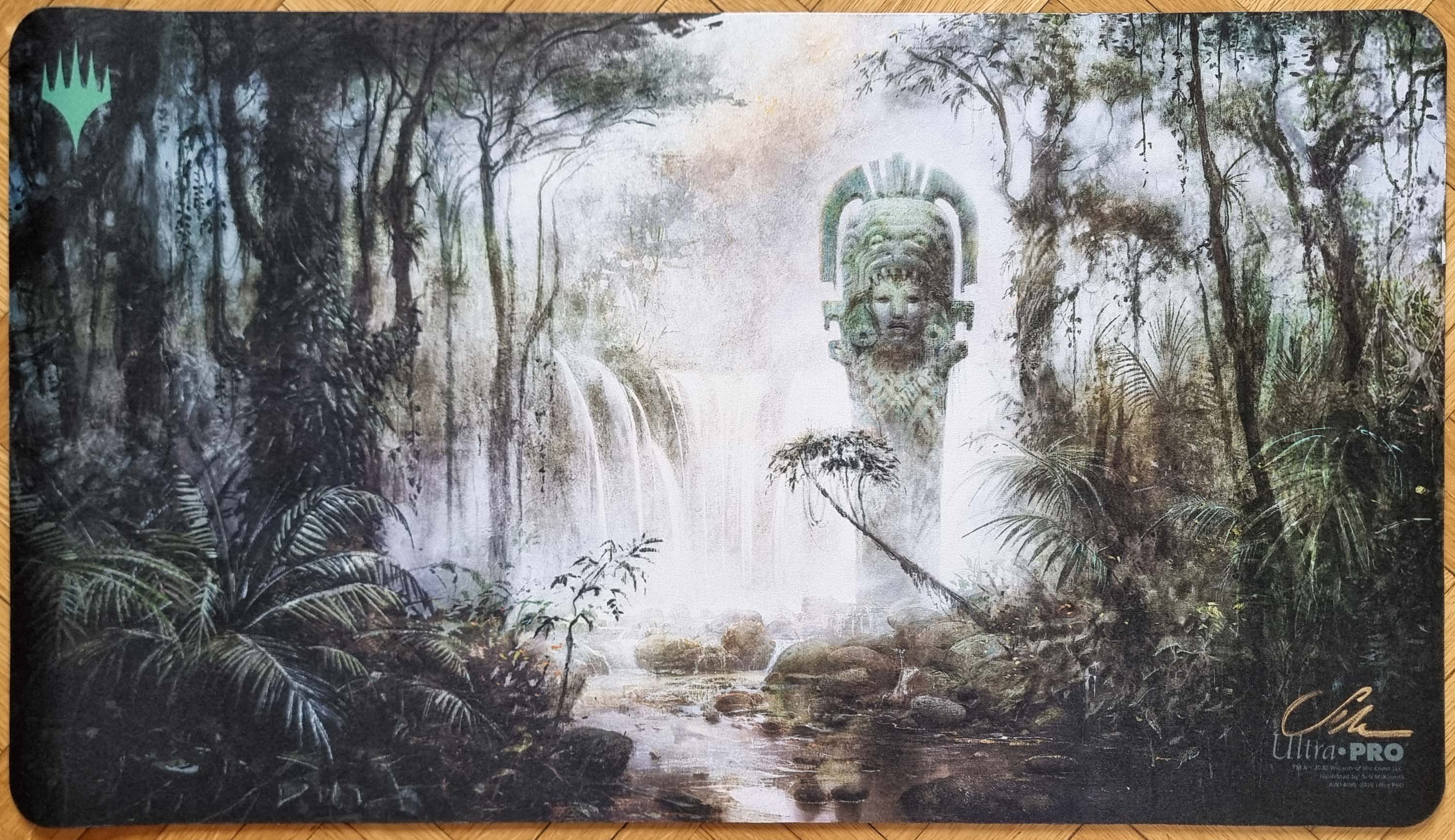 Misty Rainforest - Seb McKinnon - Signed MTG Playmat