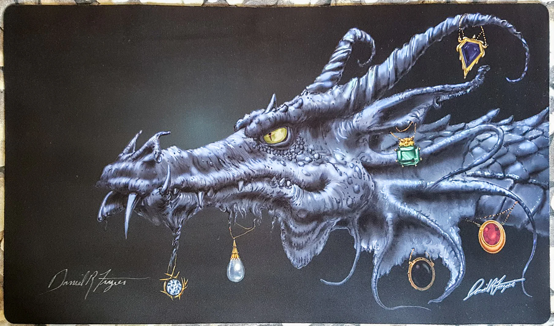 Moxen Dragon [V. 2] - Dan Frazier - Signed MTG Playmat