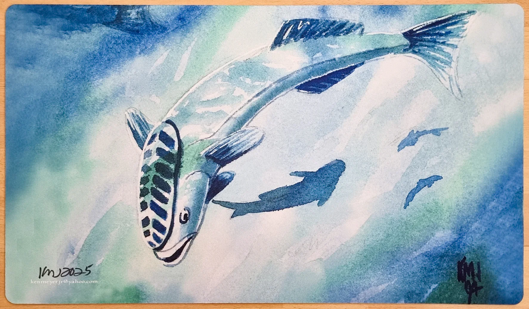Mystic Remora - Ken Meyer Jr. - Signed MTG Playmat