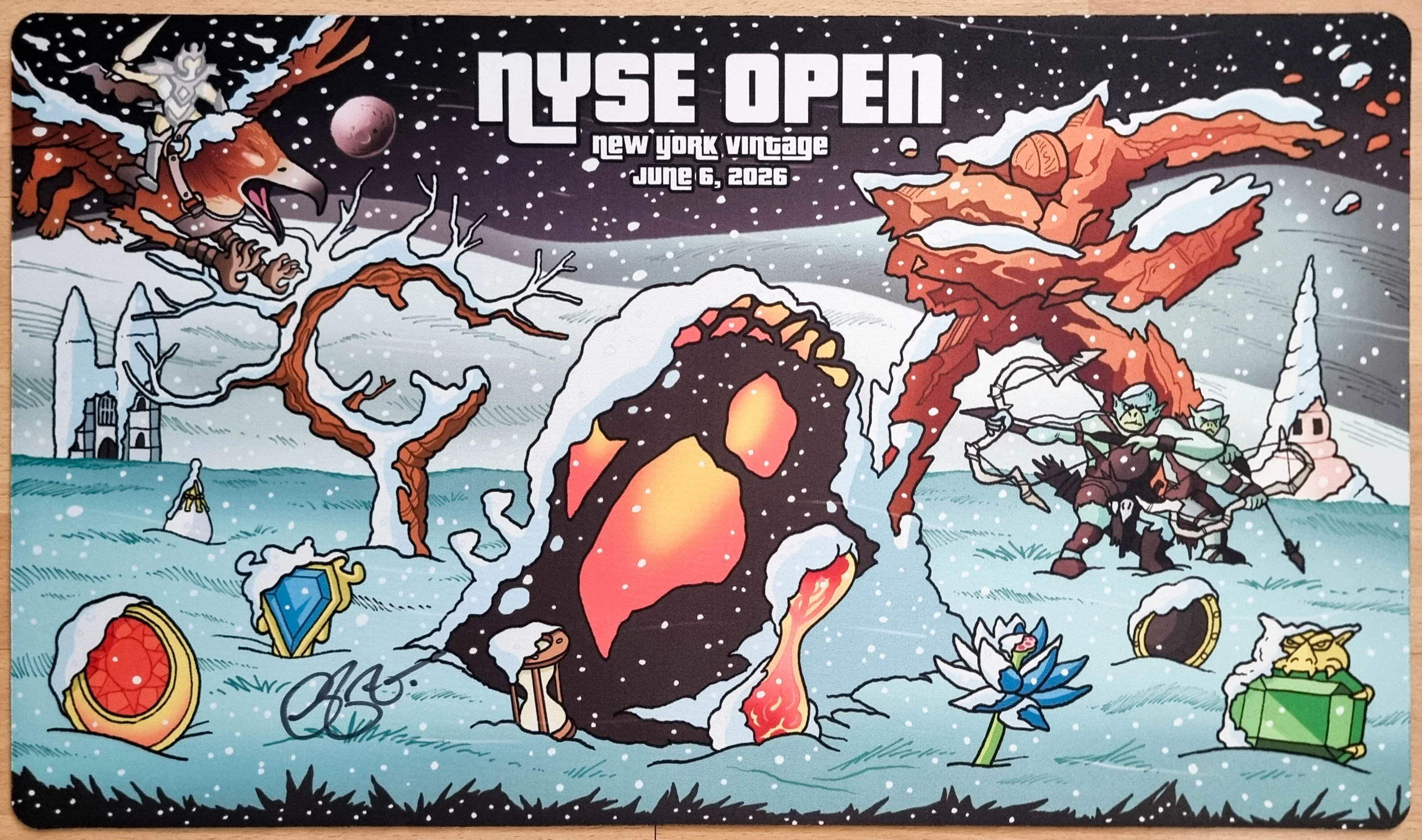 N.Y.S.E. Open 2026 - Greg Fenton - Vintage Tournament Series - Signed MTG Playmat