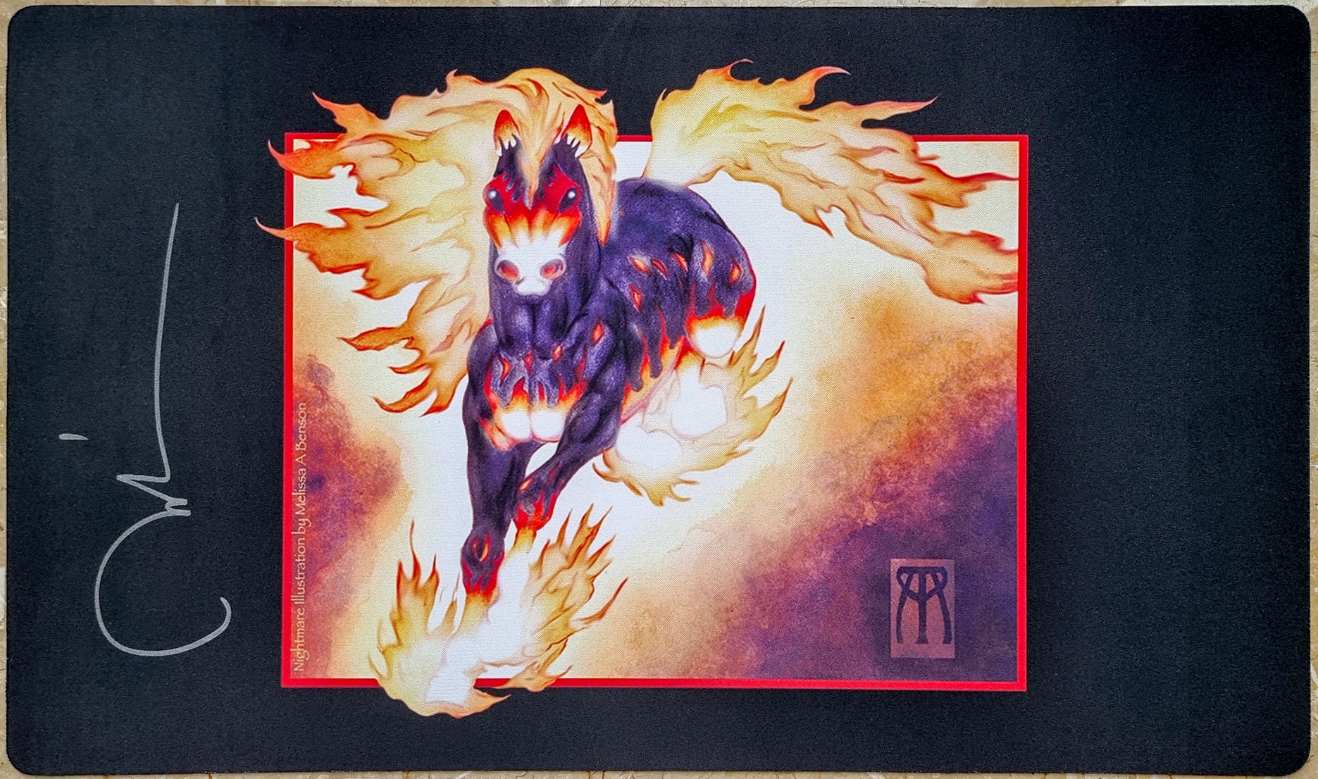 Nightmare - Melissa A. Benson - Signed MTG Playmat