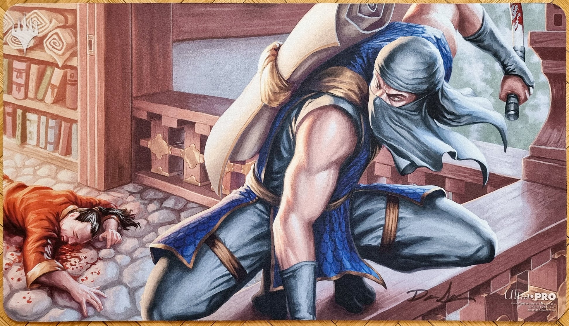 Ninja of the Deep Hours - Dan Murayama Scott - Signed MTG Playmat