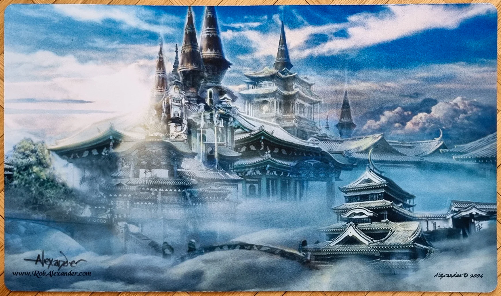 Oboro, Palace in the Clouds - Rob Alexander - Signed MTG Playmat