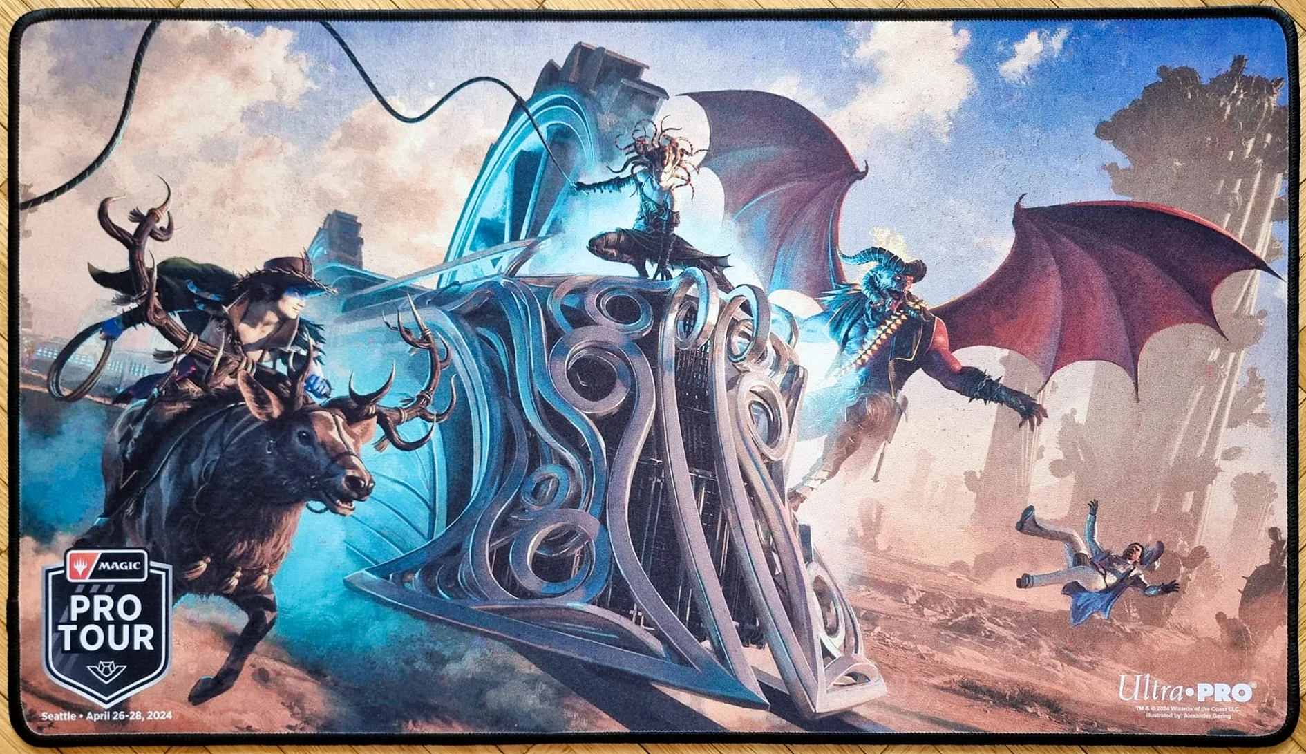 Oko, Rakdos and Vraska - Alexander Gering - Pro Tour Outlaws of Thunder Junction Seattle 2024 - Embroidered - MTG Playmat