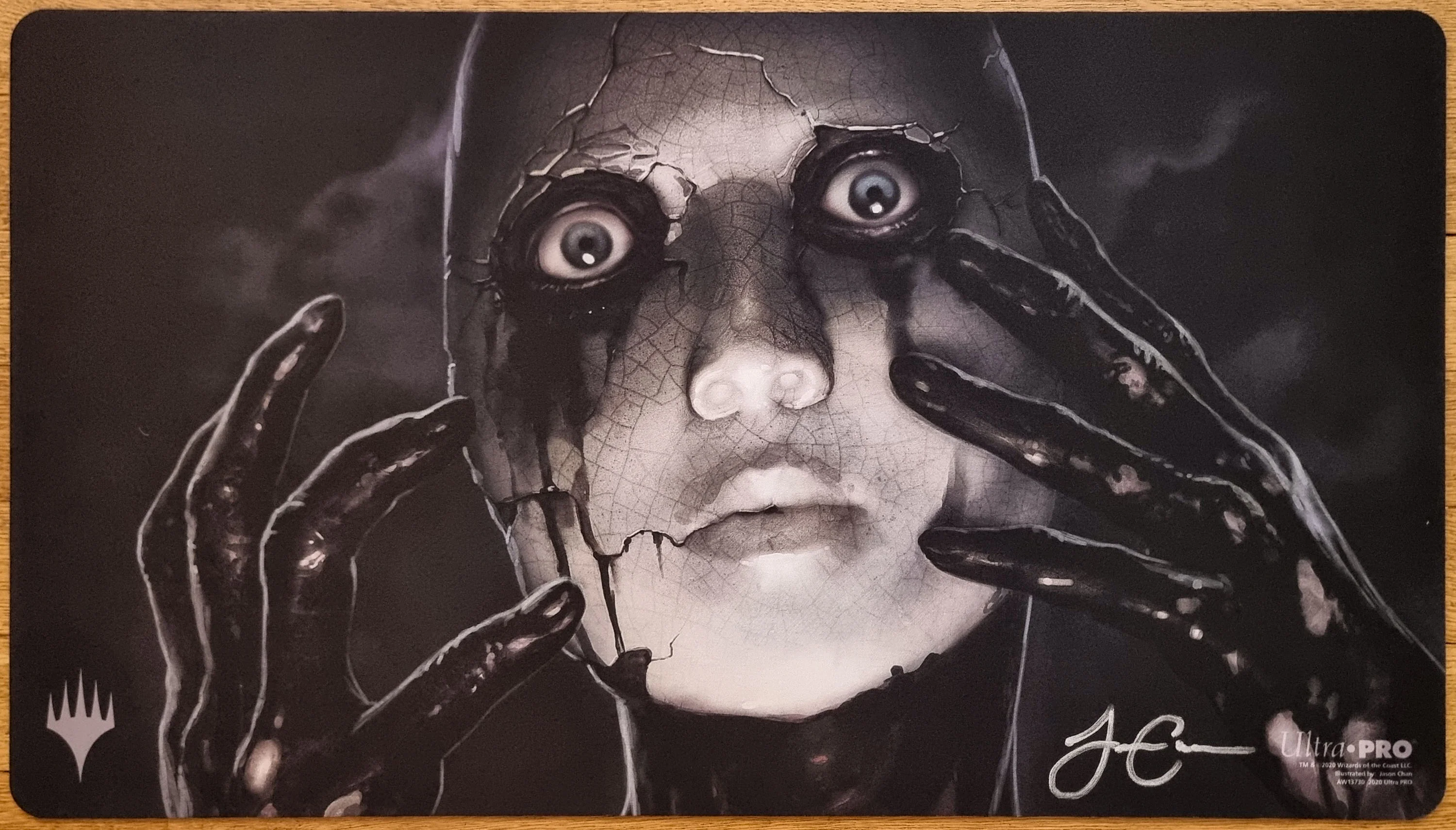 Phyrexian Unlife - Jason Chan - Signed MTG Playmat