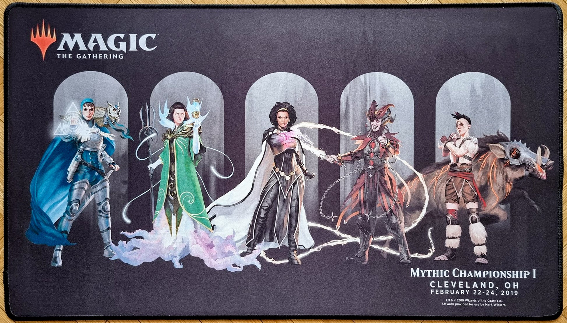 Planeswalkers - Mark Winters - Mythic Championship I Cleveland 2019 - Embroidered - MTG Playmat