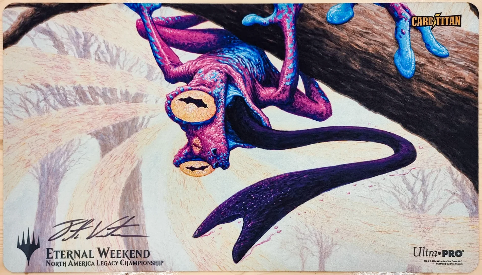 Psychic Frog - Pete Venters - Eternal Weekend Pittsburgh 2024 - North America Legacy Championship - Signed MTG Playmat