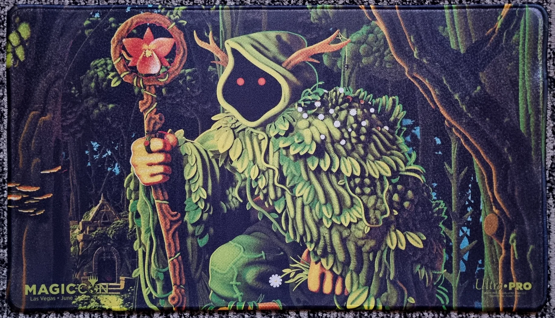 Questing Druid - Jordan Speer - MagicCon Las Vegas 2025 - Stitched - MTG Playmat