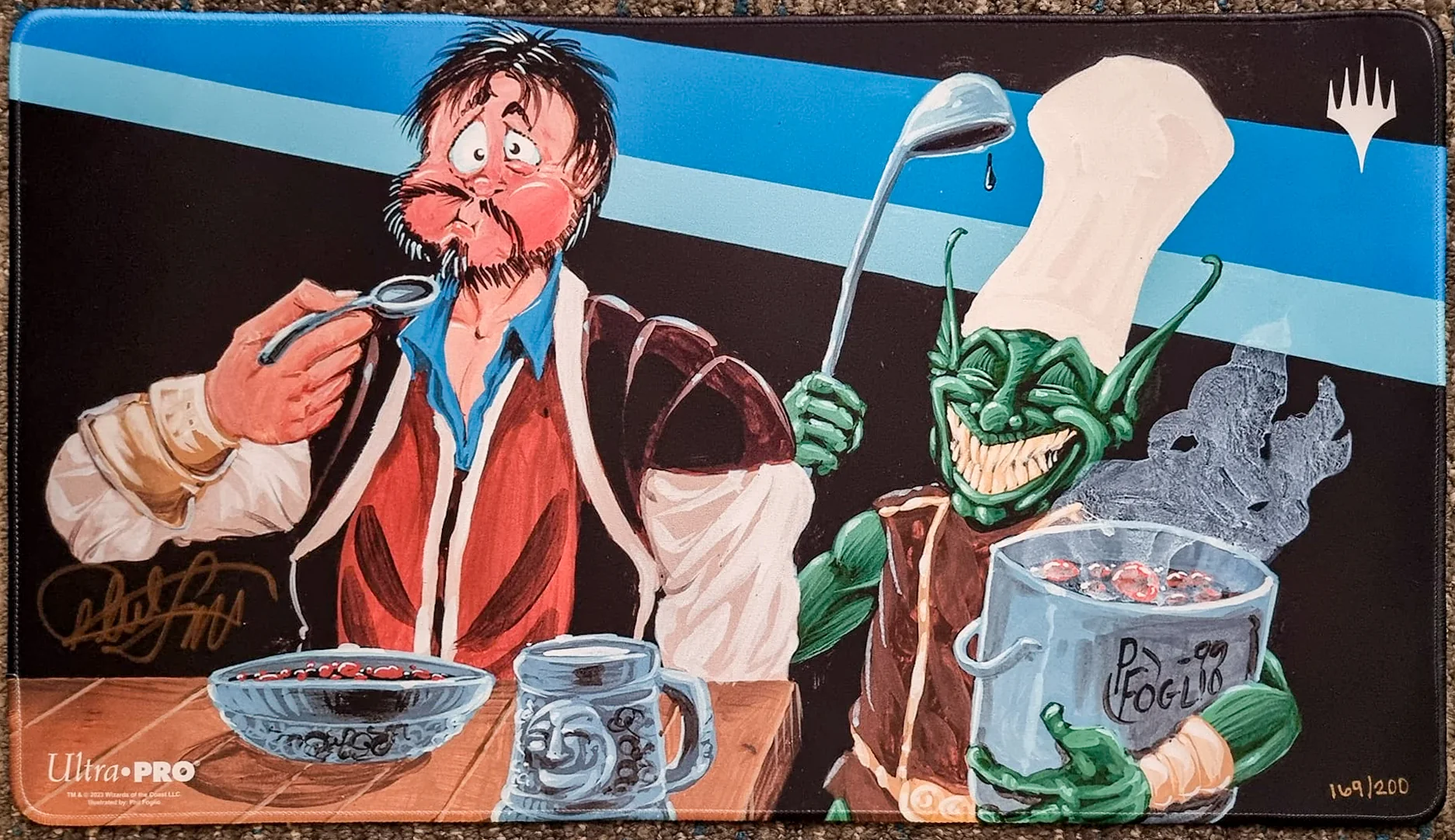 Recycle - Phil Foglio - Limited Edition [200 Copies] - Signed & Stitched MTG Playmat