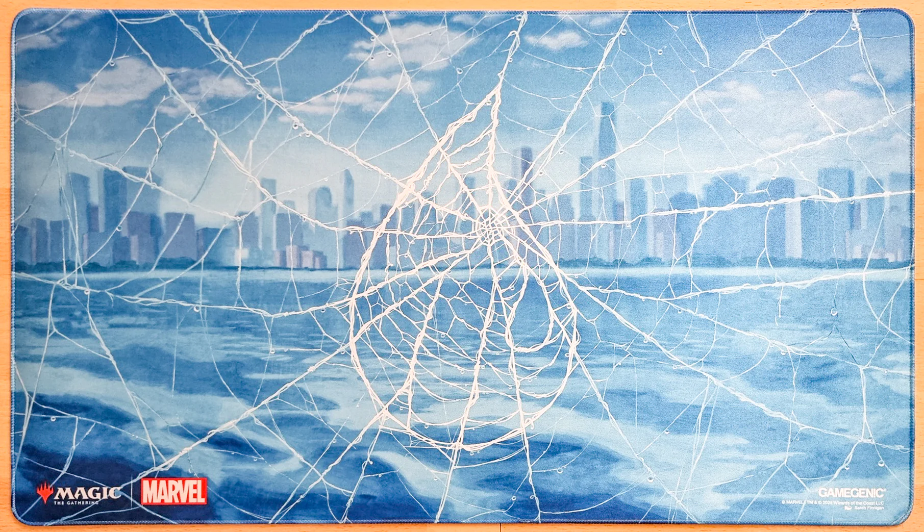 Spider-Man Island - Sarah Finnigan - Shiny Stitched MTG Playmat