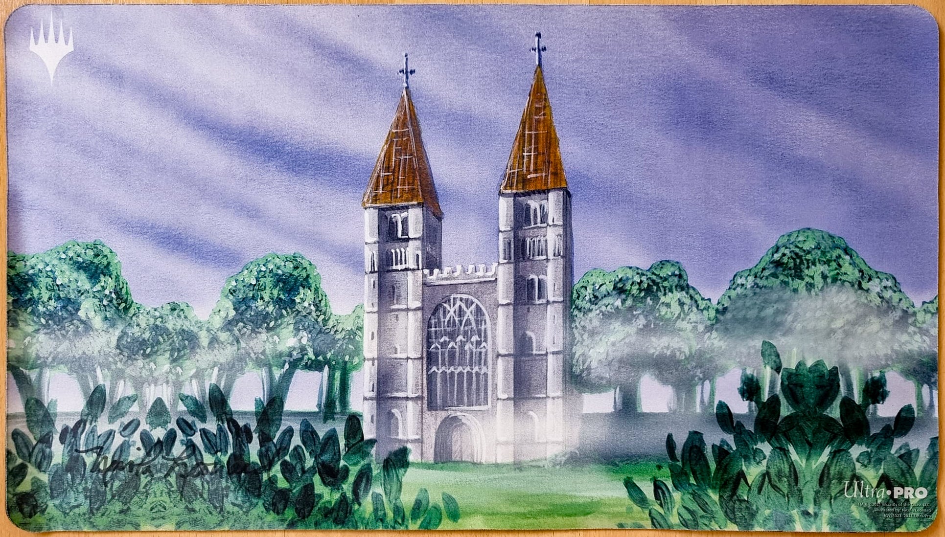 The Tabernacle at Pendrell Vale [New Logo] - Nicola Leonard - Signed by the Artist - MTG Playmat