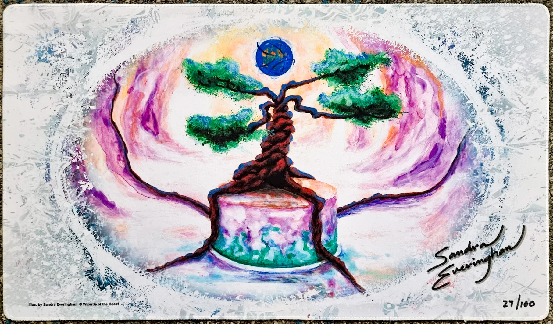 Zuran Orb - Sandra Everingham - Stitched & Shadow Signed Limited Edition [100 Copies] MTG Playmat