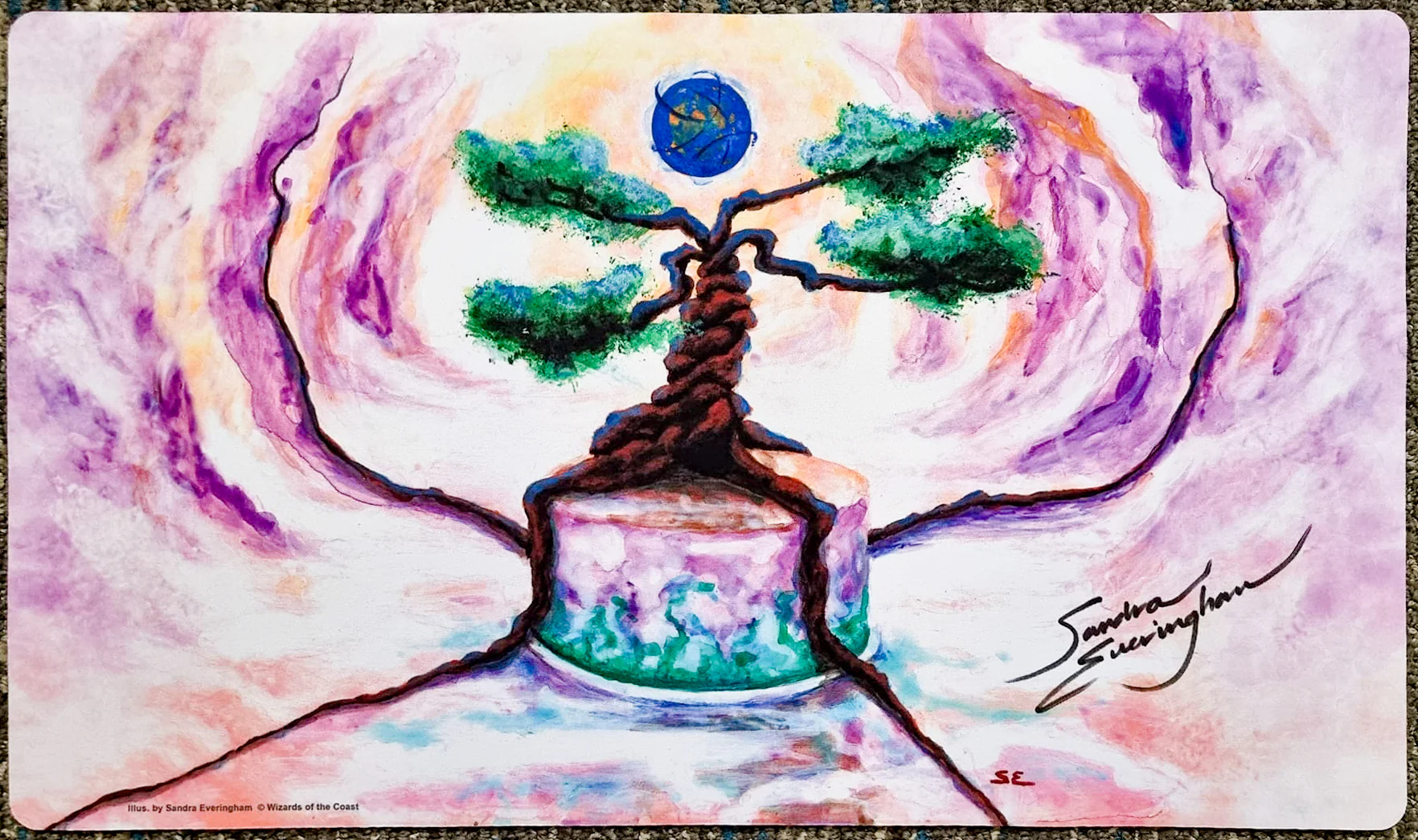 Zuran Orb - Sandra Everingham - Signed by the Artist - MTG Playmat